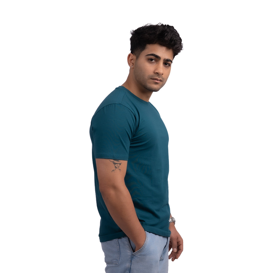 Blue Stretch Regular Fit T-Shirt
