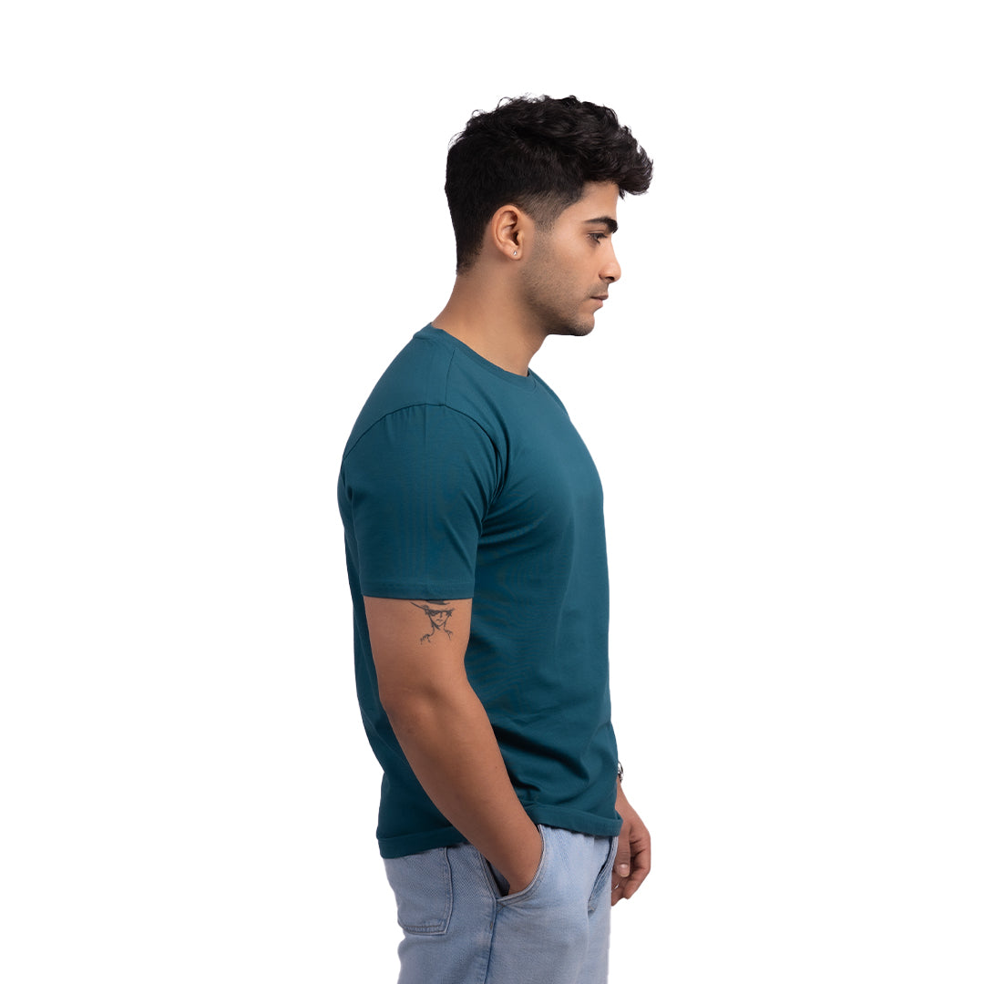Blue Stretch Regular Fit T-Shirt