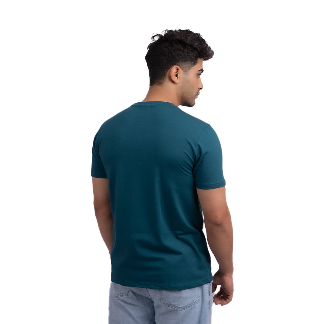 Blue Stretch Regular Fit T-Shirt