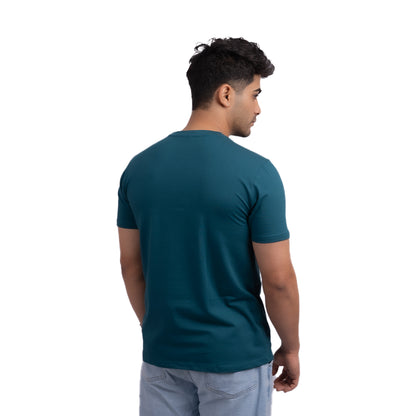 Blue Stretch Regular Fit T-Shirt