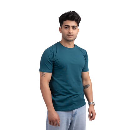 Blue Stretch Regular Fit T-Shirt