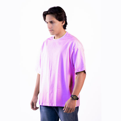 Lavender haze oversized t-shirt with boxy fit style